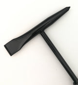 VASTOOLS Welding Chipping Hammer with Coil Spring Handle,10.5",Cone and Vertical Chisel/ 10" Wire Brush(Free), Black VASTOOLS