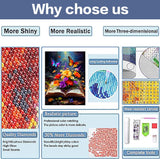 Flowers Diamond Painting Kits for Adults - 5D Butterfly Diamond Art Kits for Beginners, DIY Round Diamond Painting Flowers Art Crafts, are Great for Decorating Home Walls and Holiday Gifts 12X16Inch Xylogist