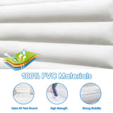 13FT *11FT*10FT White Bounce House Indoor & Outdoor, 2IN1 PVC Large Jumper Inflatable Bouncy House Castle with Blower Easy to Set up for Wedding, Birthday Party Gift with 2 Balls & Balloon Jinrrenyi