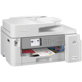 Brother MFC-J5855DW INKvestment Tank Color Inkjet All-in-One Printer with up to 1 Year of Ink in-box1 and to 11” x 17” Printing Capabilities, White Brother