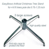 EasyBravo Christmas Tree Stand for 4 to 6 Foot Trees Artificial Christmas Tree Stand EasyBravo