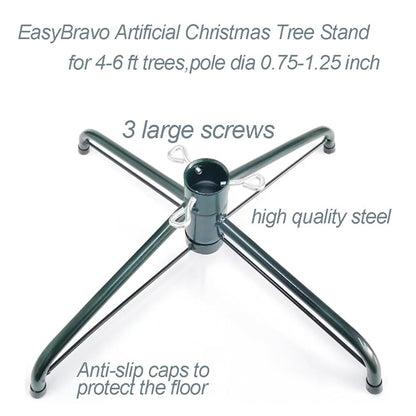 EasyBravo Christmas Tree Stand for 4 to 6 Foot Trees Artificial Christmas Tree Stand