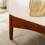 ZINUS Linda Mid Century Wood Platform Bed Frame, Solid Wood Foundation, Wood Slat Support, No Box Spring Needed, Easy Assembly, Twin Zinus