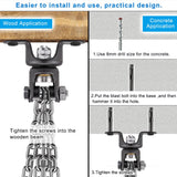 BeneLabel Heavy Duty Boxing Punching Bag Chain, 800 LB Capacity, 360° Rotation Wood Beam Holder with 4 Chains and 4 Carabiners, 2 Wood Screws for Wooden Sets BeneLabel
