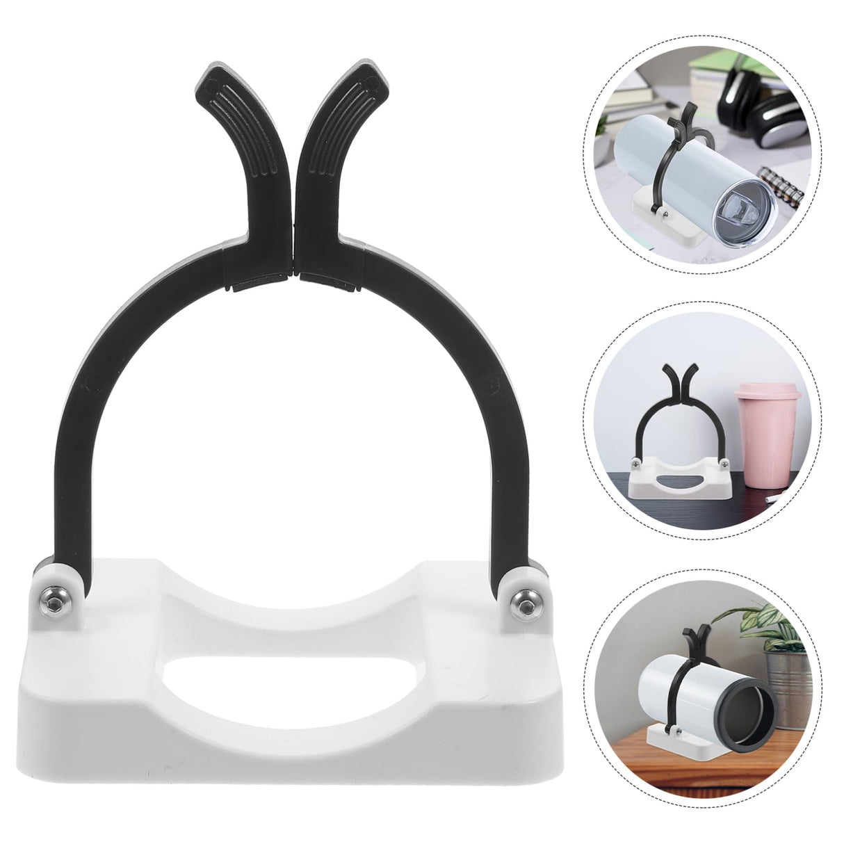 AUTSUPPL Dye Sublimation Retainer Fixate Ploductivity Fastening Tumblers Cup Pincher Tool Tumbler Clamp Sublimation Mug Fixing Clips Fixing Clips for Sublimation Tumbler Plastic Black AUTSUPPL
