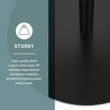 Safco Hook Head Coat Rack, Freestanding Hat and Jacket Hanger with 8 Rounded Edge Hooks, Durable Black Powder Coat Finish Safco