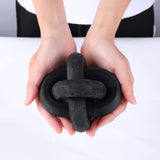 Jlong Wood Knot Decor, 3-Link Wood Chain Link Coffee Table Decor, Small Shelf Decor Accents, Hand Carved Modern Farmhouse Boho Wooden Knot Decorative Chain Wood Decor for Living Room Bedroom Office Jlong