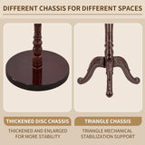 Wooden Coat Rack Stand Sturdy Triangle Base, Natural Birch Wood Coat Racks Freestanding, Vintage Solid Coat Tree Stand with 14 Hooks, Classic Sturdy Coat Racks Hall Tree for Entryway, Office Snaikor