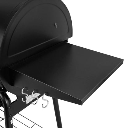 Royal Gourmet CC1830SC Charcoal Grill Offset Smoker with Cover, 811 Square Inches, Black, Outdoor Camping