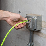 Flexzilla Pro Extension Cord, 12/3 AWG SJTW, 100 ft., Lighted Plug, Indoor/Outdoor, ZillaGreen - FZ512835 Flexzilla