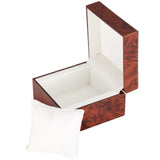 BAOPEND Wooden Single Watch Gift Box with Pillow, Wood Wristwatch Wrist Watch Case Storage Box for Christmas, Birthdays, Anniversary (Wood Color A) BAOPEND