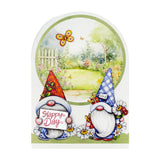Katy Sue Garden Gnomes Die-Cut Pop-Up Card Making Kit for Adults. Makes 12 Cards & Contains Gnome/Gonk Die-Cut Decoupage Paper Sheets, Supports, Envelopes & Foam Pads for Card Making Supplies Katy Sue
