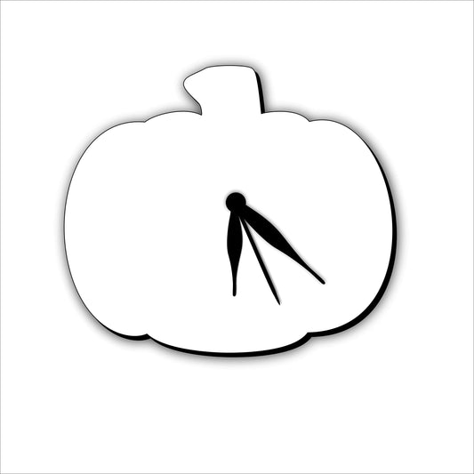 PUMPKIN Sublimation Blanks Wall Clock, MDF Hardboard Wood Clock Home Decor for Living Room Bedroom Fall Autumn (8" Wide)