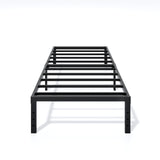 LUMUNANCE Metal Bed Frame Twin Size - 14 Inch Heavy-Duty Twin Platform Bed Frame No Box Spring Needed, Easy Assembly, Noise-Free, Sturdy Mattress Foundation, Underbed Storage Space LUMUNANCE
