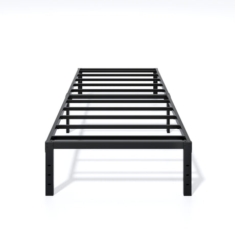 LUMUNANCE Metal Bed Frame Twin Size - 14 Inch Heavy-Duty Twin Platform Bed Frame No Box Spring Needed, Easy Assembly, Noise-Free, Sturdy Mattress Foundation, Underbed Storage Space LUMUNANCE