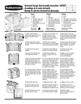 Rubbermaid Large Horizontal Resin Outdoor Storage Shed With Floor (5 x 4 Ft) Weather Resistant, Beige/Brown, Organization for Home/Backyard/Pool Chemicals/Toys/Garden Tools/Porch/Patio Cushions Rubbermaid
