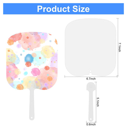 24 Pcs Sublimation Fans Blank, Church Fans Handheld Set, Double-Sided Sublimation Fan, Graduation Decorations, DIY Hand Fans for Church Parties and Wedding Fans for Guests