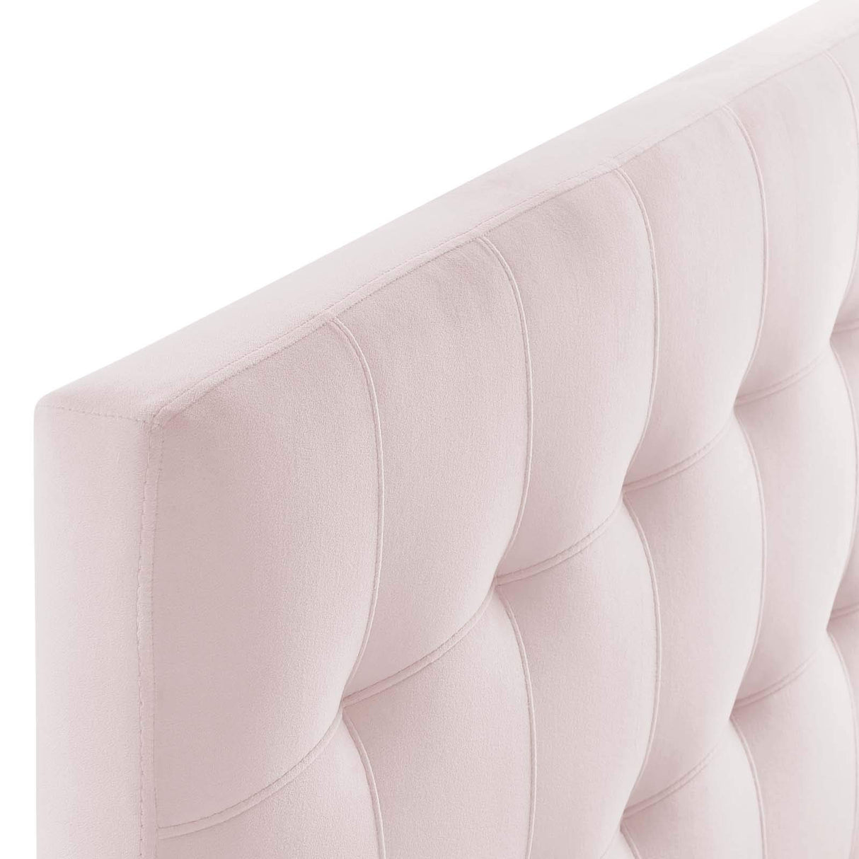 Modway Lily Biscuit Tufted Twin Performance Velvet Headboard, Pink Modway