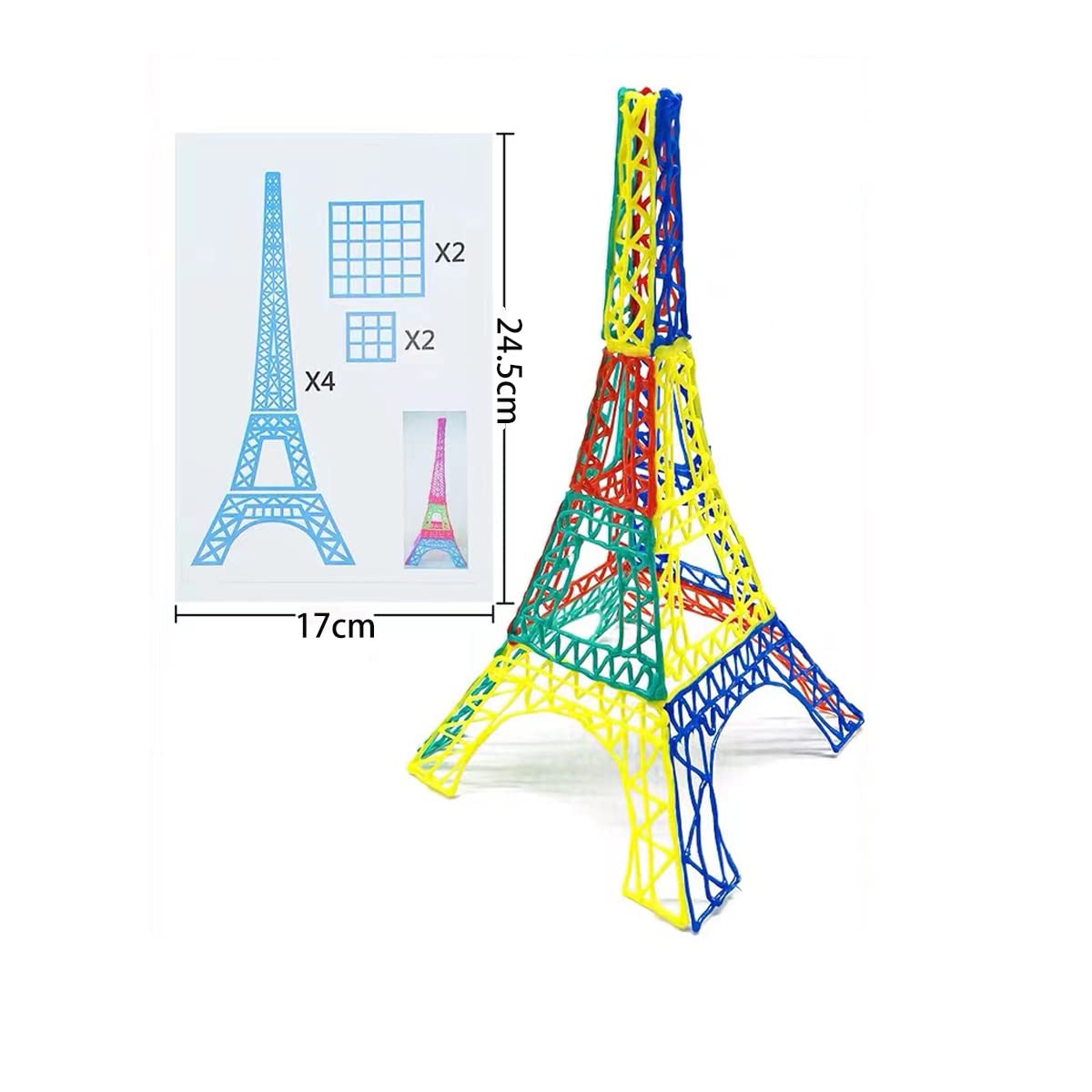 40 Patterns 3D Printer Drawing Molds Paper Stencils for 3D Printing Pen,Painting Graffiti Template Printing Paper for 3D Pen Kids DIY Gift,Animal Vehicle Sword, with a Transparent Board Plate WelyHM