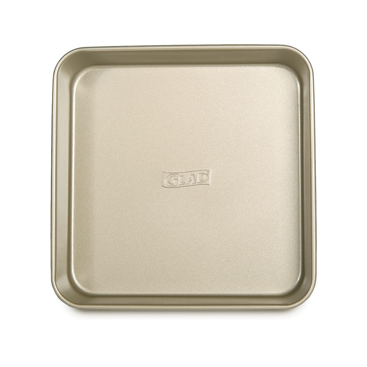 Glad Square Baking Pan Nonstick - Heavy Duty Metal Bakeware for Cakes and Brownies, 9.4 inches Glad