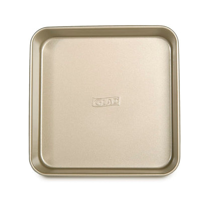 Glad Square Baking Pan Nonstick - Heavy Duty Metal Bakeware for Cakes and Brownies, 9.4 inches