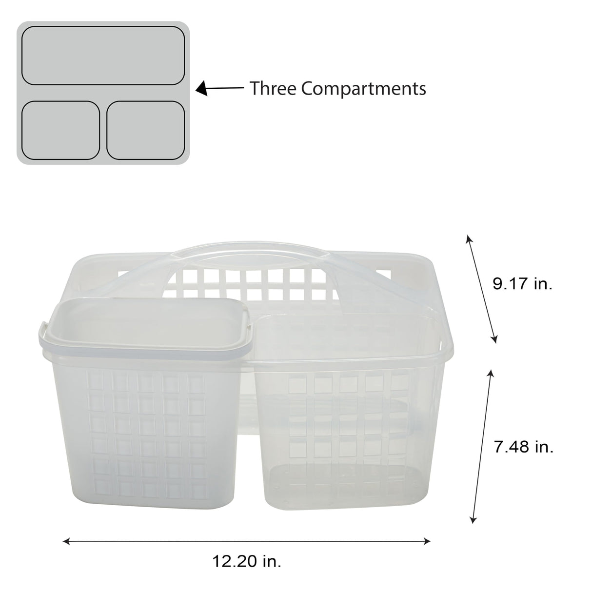 Bath Bliss 2 in 1 Portable, Bathroom Shower Caddy for Shampoo, Conditioner, Soap, and Cosmetics, in Bath Tote Bath Bliss
