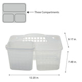 Bath Bliss 2 in 1 Portable, Bathroom Shower Caddy for Shampoo, Conditioner, Soap, and Cosmetics, in Bath Tote Bath Bliss