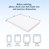 UACEO Full Mattress, 6 Inch Memory Foam Mattress in a Box, Fiberglass Free Full Size Mattresses for Pressure & Pain Relief, Soft and Comfortable UACEO