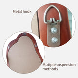 osemy 42"x 28" Irregular Wall Mirror, Walnut Wood Framed Wall Mirror, Asymmetrical Wall Wavy Mirror for Living Room Bedroom Entryway Bathroom Modern Decorative Cloud Mirror Hanging Hooks osemy