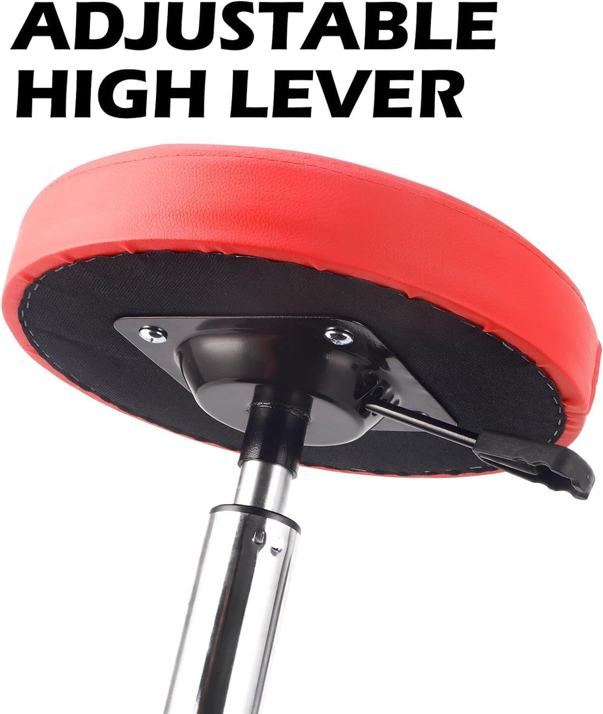 PowerSmart 360°Rolling Mechanic Stool with Tool Tray,300 lbs Capacity, Adjustable 15-20 Inches, Ideal for Garage/Shop Use,PS1101 PowerSmart