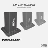 PURPLE LEAF 13' X 13' Gazebo with Galvanized Steel Hardtop Roof Patio Gazebo for Outdoor Lawn and Garden Permanent Pavilion Grey PURPLE LEAF