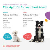 Keet Fluffy Deluxe Pet Bed, Charcoal, Large (40x23x13) Keet