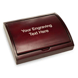 Laser Engraved Three Piece Pen & Pencil Gift Set with Cherry Wood Box | Custom Personalized Pen and Pencil Set Executive Gift Shoppe