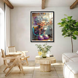 Bimkole 5D Diamond Art Kits for Adults Cartoon, Full Drill DIY Rhinestone Embroidery Set Paint with Diamonds Art Grandma by Number Kits Cross Stitch Home Wall Craft Decor 12x16 Inch Bimkole