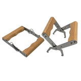 XCSY Stainless Steel Frame Gripper -, 2PCS, Beehive Frame Gripper, Beehive Frame Lifting Tools, Beekeeping Tools, Beehive Frame Holder with Wooden Handle for Beekeeping XCSY