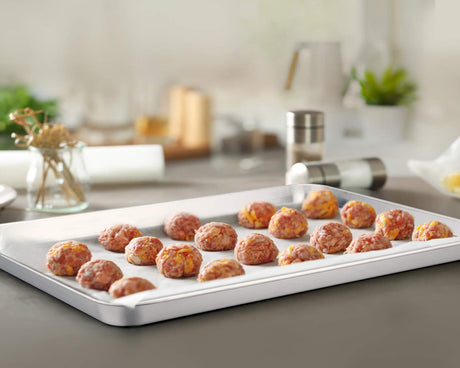 TeamFar Baking Sheet, 20’’×14’’×1’’, Cookie Sheet Half Sheet Baking Pans Stainless Steel, Non Toxic & Healthy, Heavy Duty & Thick Gauge, Mirror Finish & Dishwasher Safe - 2 Piece TeamFar