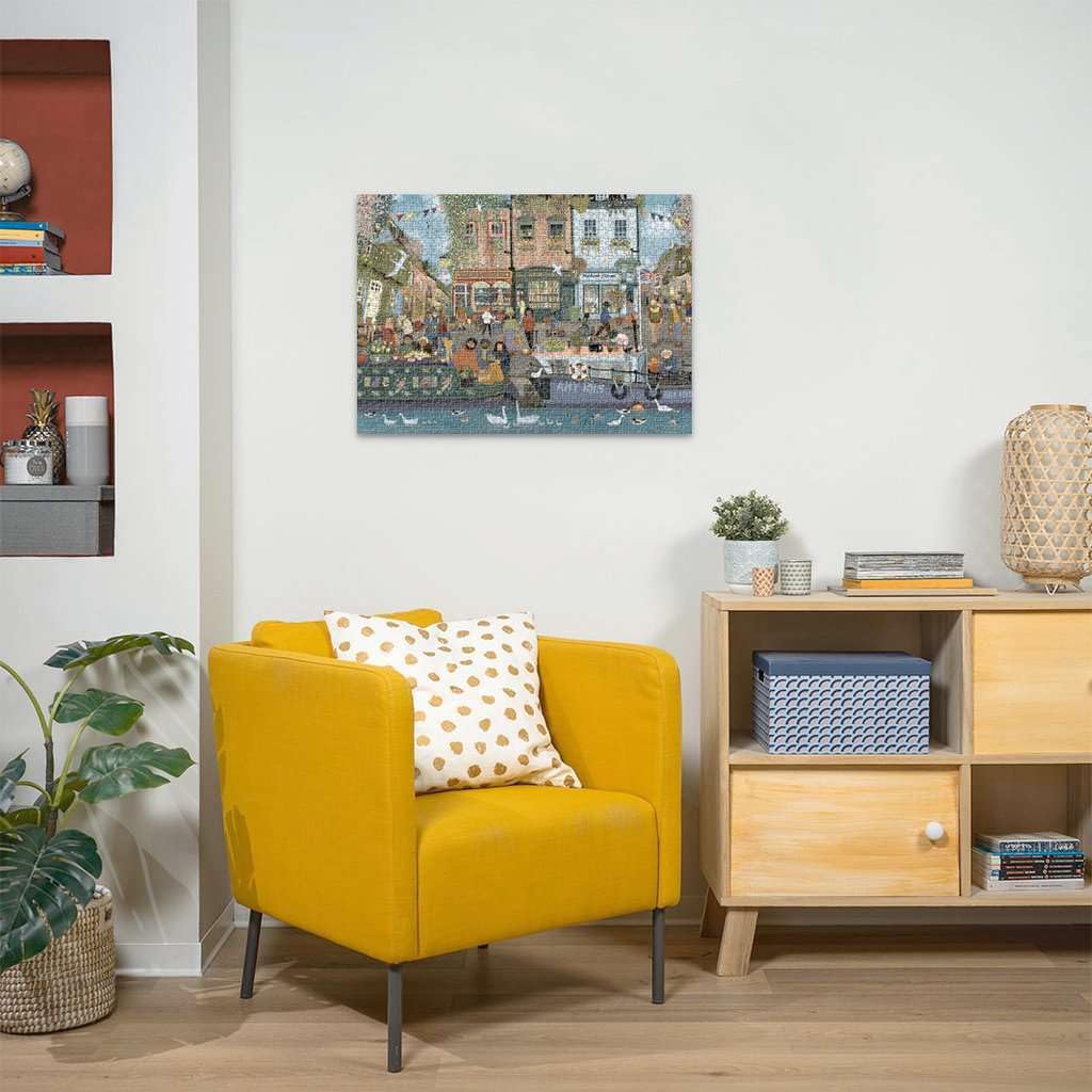 Ravensburger Riverside Town 1000 Piece Jigsaw Puzzle for Adults | Unique, Pieces | Anti-Glare Surface | FSC Certified, Eco-Friendly | Amazon Exclusive Ravensburger