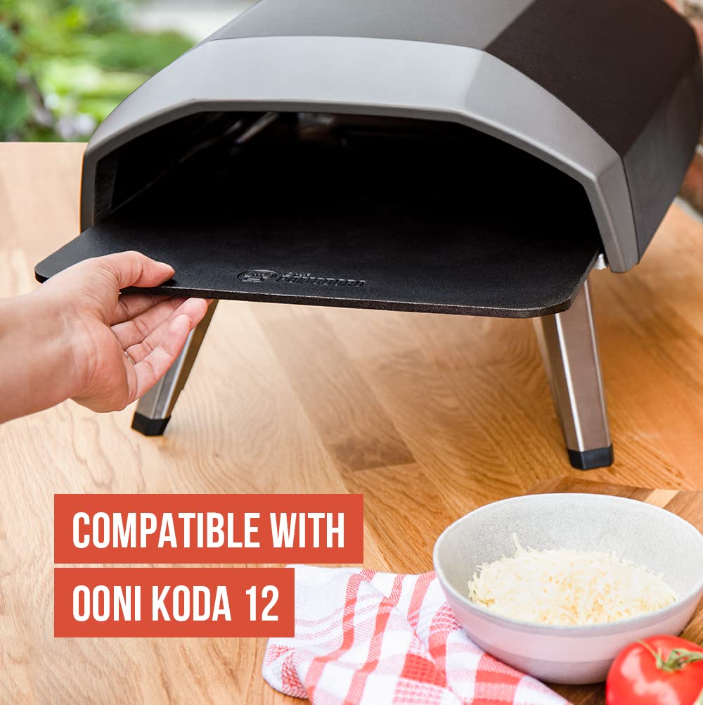 Chef Pomodoro Pizza Steel for Oven, 13.25 x .25 Thick, Pizza Baking Steel for Oven, Steel Pizza Stone for Grill and Oven, Original Baking Steel for Bread, Artisan Steel, Oven Steel (13-Inch) Chef Pomodoro