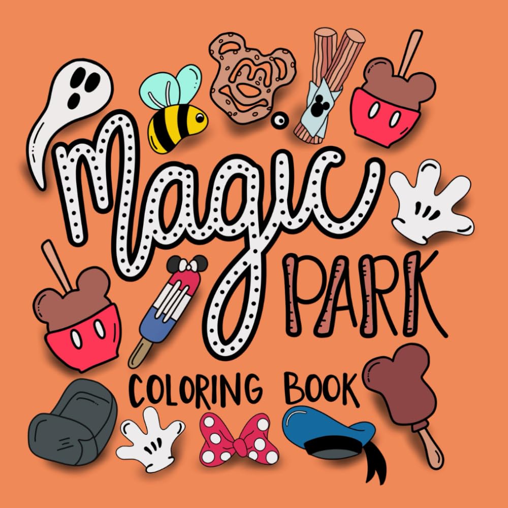 Magical Park Coloring Book: Simple And Bold Designs For Children and Adults WoodArtSupply