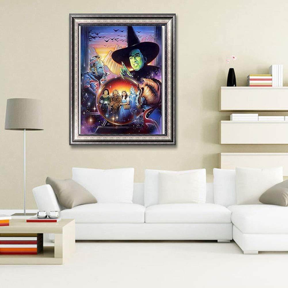 DIYPAINTING 5D Diamond Art Painting by Number Kits Wizard Movie of Oz 16X20 Painting Cross Stitch Full Drill Crystal Rhinestone Embroidery Pictures Arts Craft for Home Wall Decor Generic