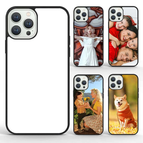 FOQENCCI 5 Piece Sublimation Case Compatible for iPhone 14 Pro Max,Blanks Printable DIY Phone Cases Soft Rubber + Hard PC Anti-Slip Shockproof Protective Phone Cover Compatible for iPhone 14 Pro Max FOQENCCI