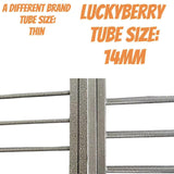 Luckyberry 38/42/46 inch Heavy Duty Extra Large Indestructible Dog Crate Kennel Indoor with Separation Anxiety Lockable Wheels and Removable Tray LUCKYBERRY