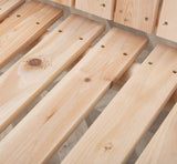 Anraja Wooden Porch Swing 2-Seater, Bench Swing with Hanging Chains, Heavy Duty 800 LBS, for Outdoor Patio Garden Yard, 4 Ft, Unfinished Anraja