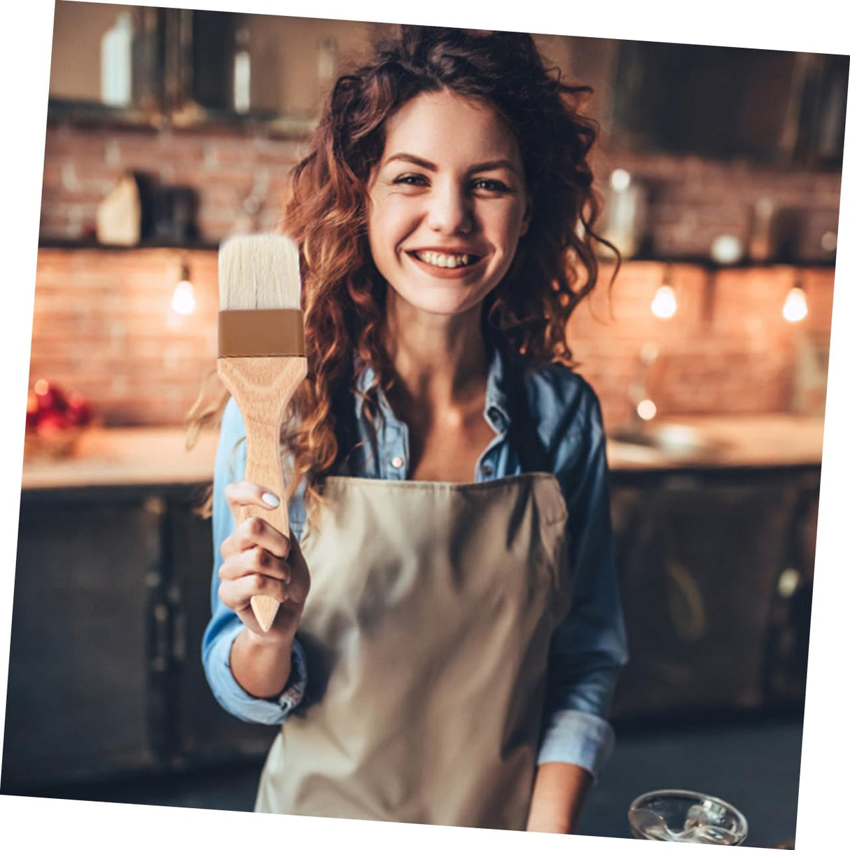 LIOOBO 3pcs Spreading Oil Brush Cooking Brush Basting Brush Wood Bristle Brush Household Oil Brush Pastry Brush for Baking Grill Brush Bbq Brush Bristle Hair Paint Brush To Bake LIOOBO