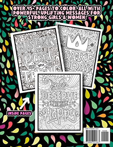 This Girl Is On Fire:: A Positive Adult Coloring Book For Women & Girls Of All Ages. An Anxiety Reducing Coloring Book For Adult & Teen Girls