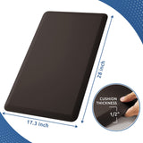 KitchenClouds Kitchen Mat Cushioned Anti Fatigue Rug 17.3"x28" Waterproof Non Slip Standing Desk Mat Comfort Floor Mats for Kitchen House Sink Office (Chocolate) KitchenClouds