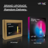 LEONC 61" Soft Light Floor Lamp for Game Room and TV, RGB Color Changing LED, Tyvek Fabric Shade, Smart App Control, Compatible with Alexa & Google Home, Music Sync and Multi Scene Modes,Floor Lamp LEONC Design