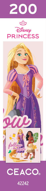Ceaco - Disney Princess Featuring Rapunzel and Moana - Follow The Sun - 200 Piece Jigsaw Puzzle Ceaco