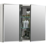 KOHLER CB-CLC3526FS Double Door Beveled Medicine Cabinet with Mirror Doors & Adjustable Shelves, Rectangular Beveled Edge Frame, 35" x 26" KOHLER