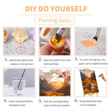 ARNLRDYA Mount Fuji Paint by Number Kits for Adults Beginner, Cherry Blossoms Paint by Numbers, Floral Sunset Acrylic Painting for Gift Home Decor(16×20inch, Unframe) ARNLRDYA